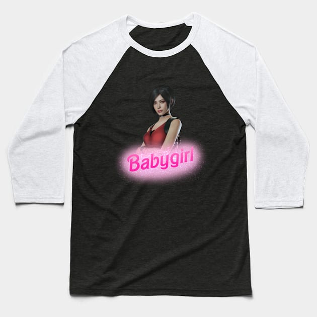 Ada Wong Babygirl Baseball T-Shirt by whizz0